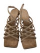 Brunello Cucinelli Suede Beaded Accents Sandals