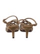 Brunello Cucinelli Suede Beaded Accents Sandals