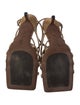 Brunello Cucinelli Suede Beaded Accents Sandals
