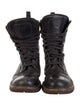 Brunello Cucinelli Monili Leather Combat Boots