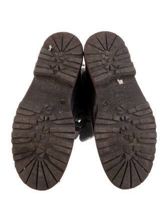 Brunello Cucinelli Monili Leather Combat Boots