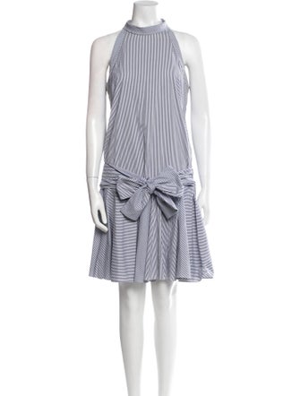 Brunello Cucinelli Striped Knee-Length Dress