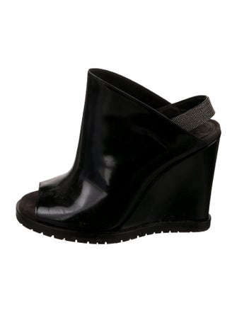 Brunello Cucinelli Monili Leather Mules