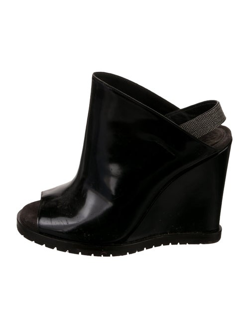 Brunello Cucinelli Monili Leather Mules
