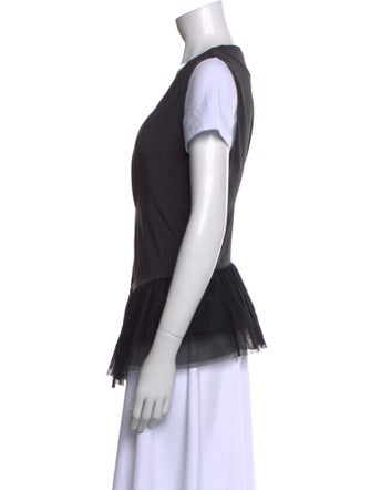 Brunello Cucinelli Silk V-Neck Top