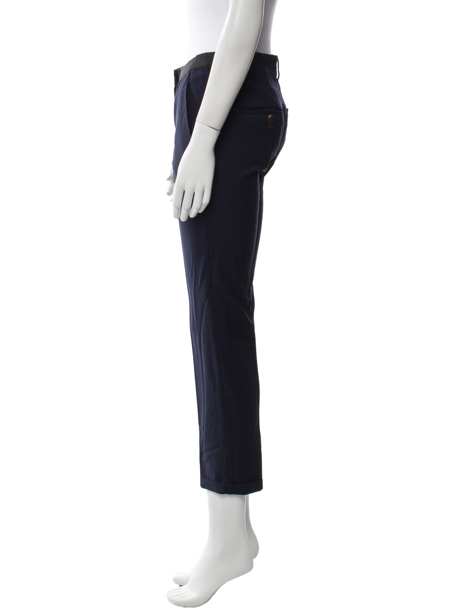 Brunello Cucinelli Virgin Wool Straight Leg Pants