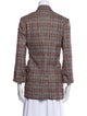 Brunello Cucinelli Virgin Wool Plaid Print Blazer