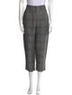 Brunello Cucinelli Plaid Print Straight Leg Pants