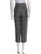 Brunello Cucinelli Plaid Print Straight Leg Pants
