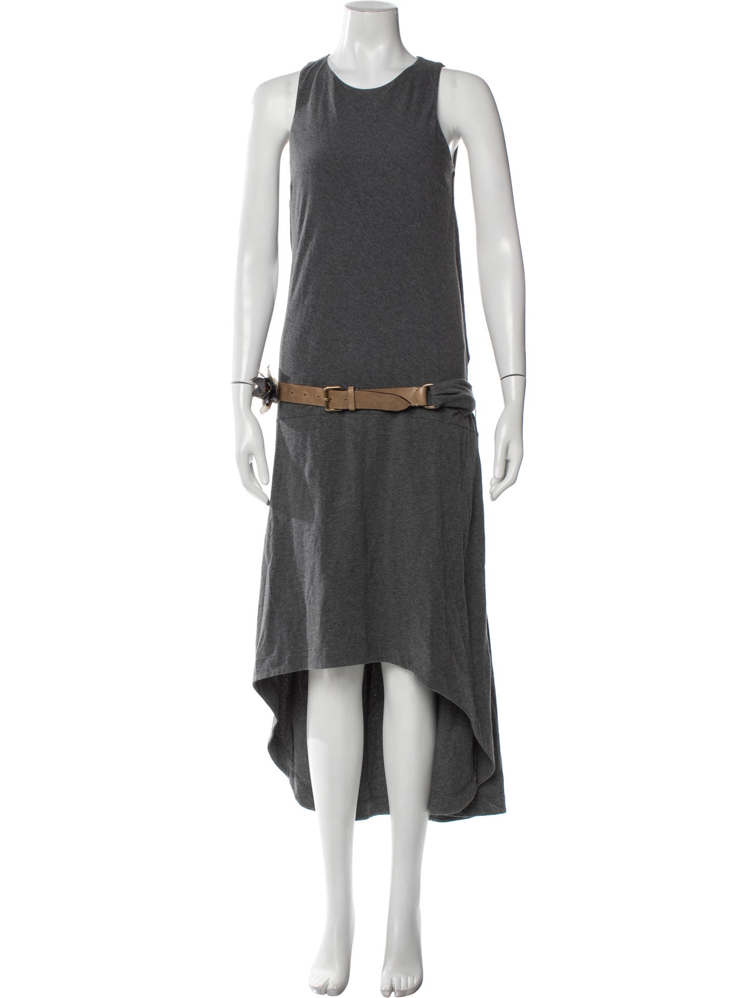 Brunello Cucinelli Crew Neck Long Dress