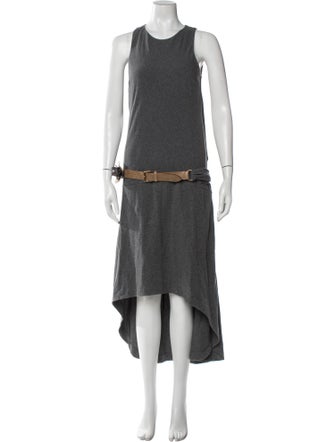 Brunello Cucinelli Crew Neck Long Dress