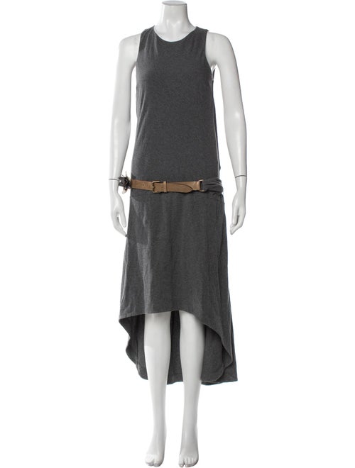 Brunello Cucinelli Crew Neck Long Dress