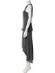 Brunello Cucinelli Crew Neck Long Dress