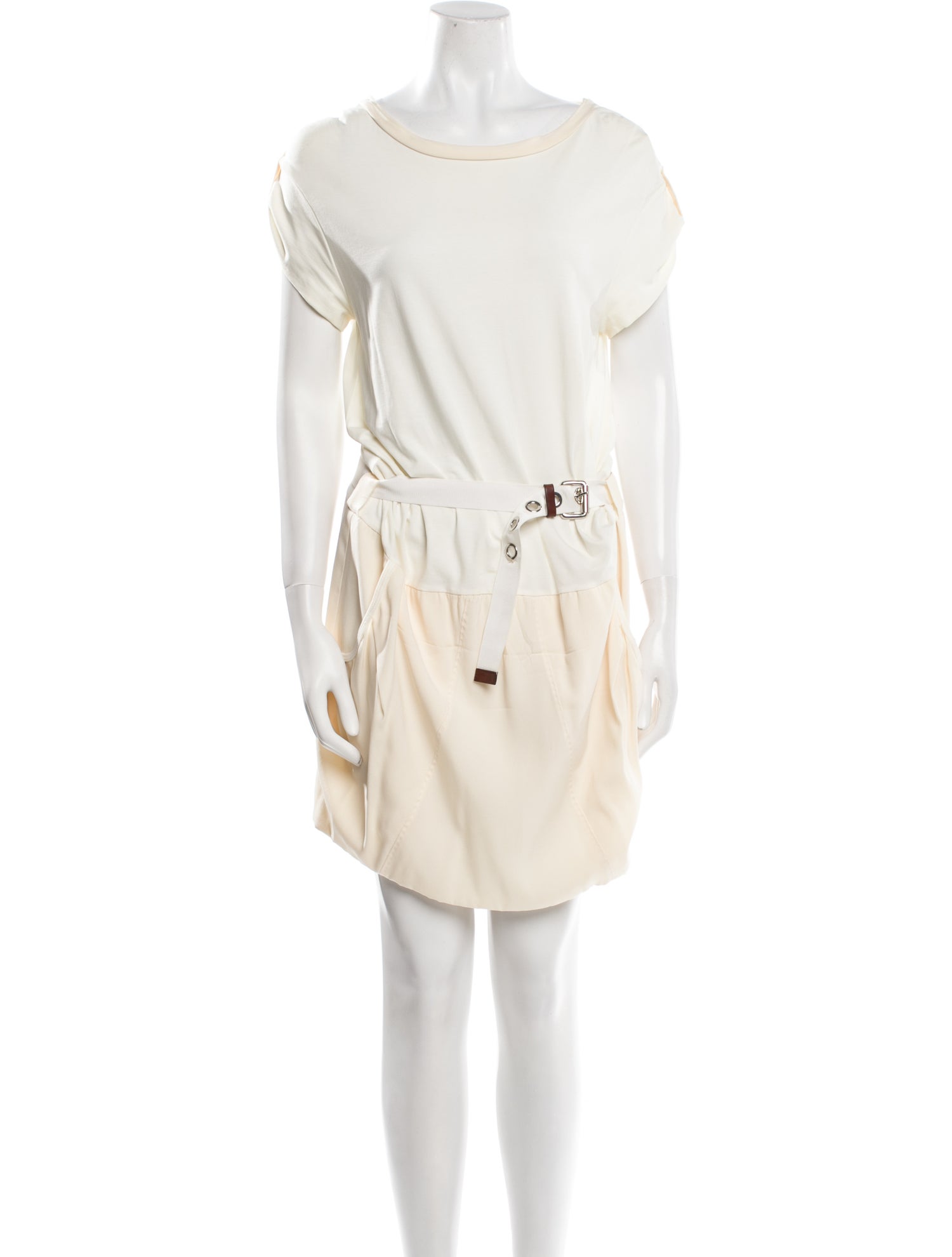 Brunello Cucinelli Scoop Neck Knee-Length Dress