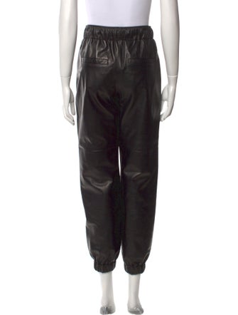Brunello Cucinelli Leather Skinny Leg Pants