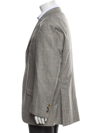 Brunello Cucinelli Wool Plaid Print Blazer