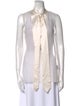 Brunello Cucinelli Silk V-Neck Blouse