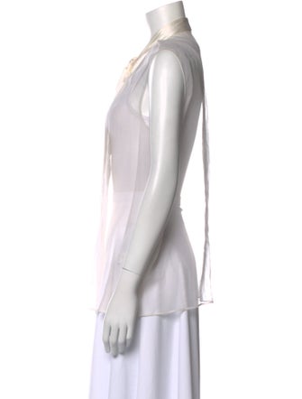 Brunello Cucinelli Silk V-Neck Blouse