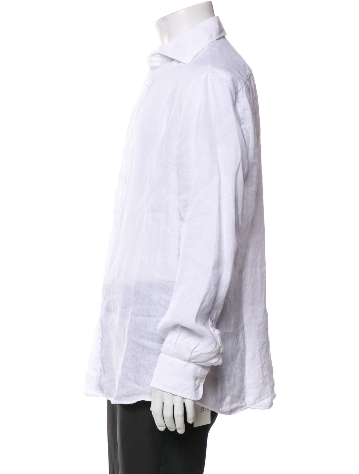 Brunello Cucinelli Linen Long Sleeve Dress Shirt