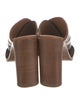 Brunello Cucinelli Monili Leather Slides