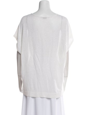 Brunello Cucinelli Linen V-Neck Sweater
