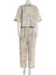 Brunello Cucinelli Linen Printed Pant Set