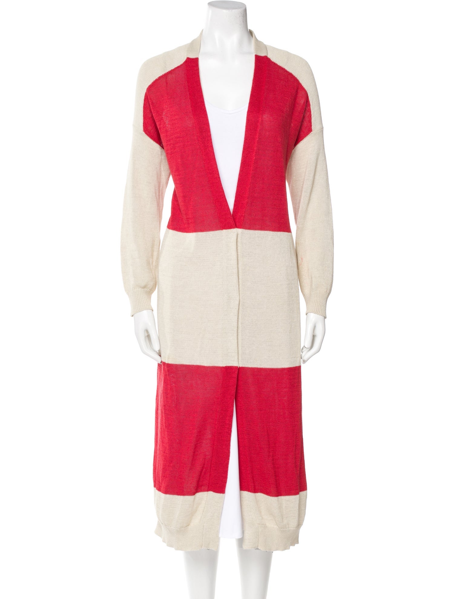 Brunello Cucinelli Striped V-Neck Sweater