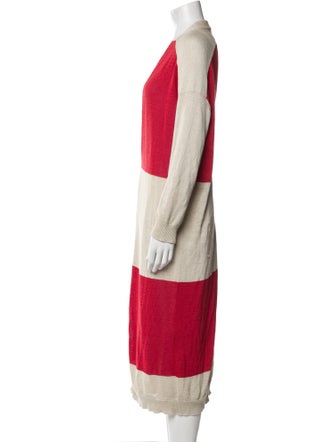 Brunello Cucinelli Striped V-Neck Sweater