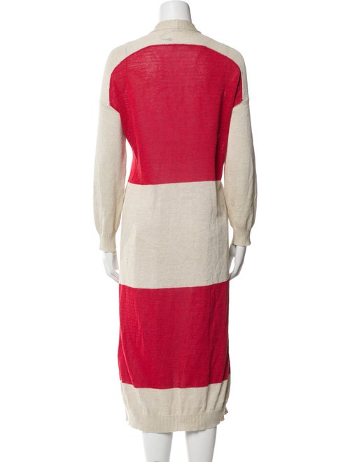 Brunello Cucinelli Striped V-Neck Sweater