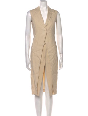 Brunello Cucinelli V-Neck Midi Length Dress