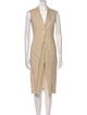 Brunello Cucinelli V-Neck Midi Length Dress