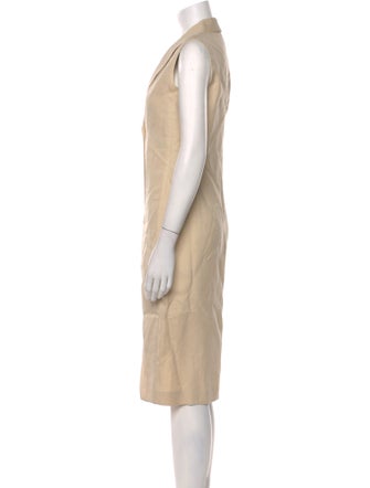 Brunello Cucinelli V-Neck Midi Length Dress