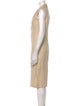 Brunello Cucinelli V-Neck Midi Length Dress