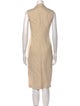 Brunello Cucinelli V-Neck Midi Length Dress