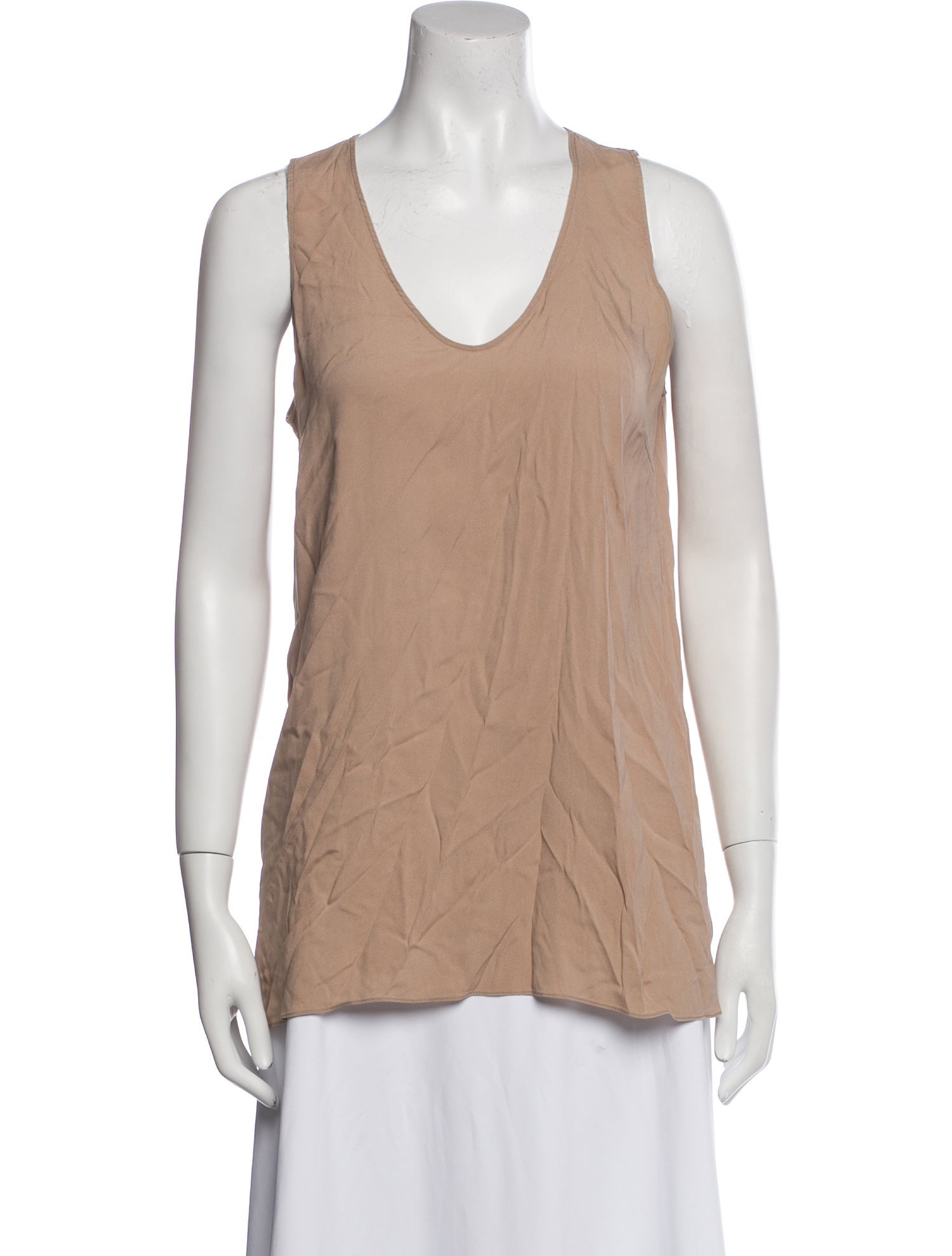 Brunello Cucinelli Scoop Neck Sleeveless Top