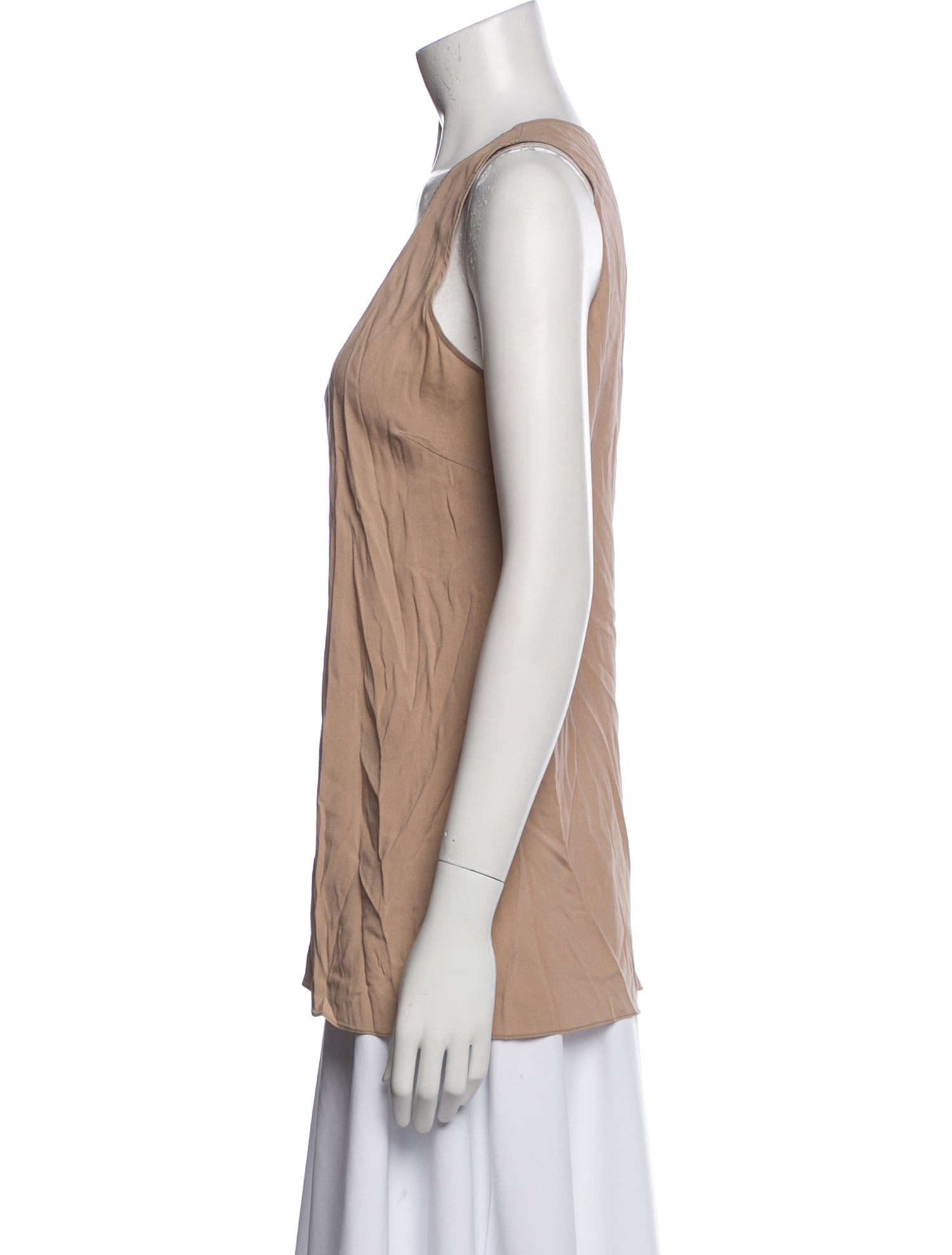 Brunello Cucinelli Scoop Neck Sleeveless Top