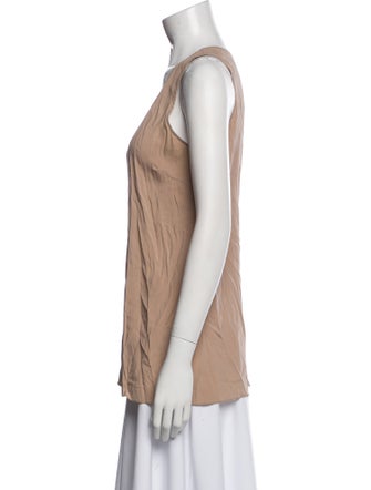 Brunello Cucinelli Scoop Neck Sleeveless Top