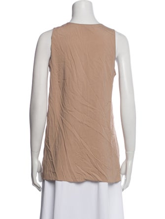 Brunello Cucinelli Scoop Neck Sleeveless Top