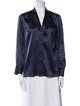 Brunello Cucinelli Silk V-Neck Blouse