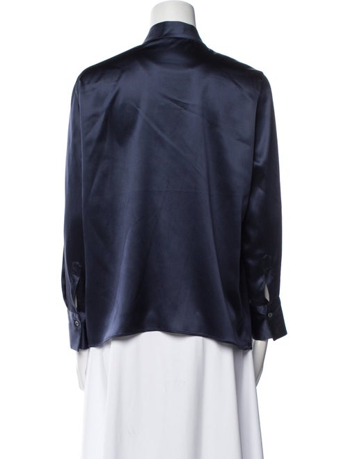 Brunello Cucinelli Silk V-Neck Blouse