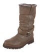 Brunello Cucinelli Suede Moto Boots