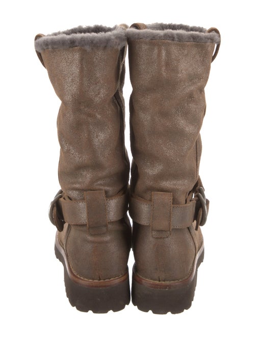 Brunello Cucinelli Suede Moto Boots