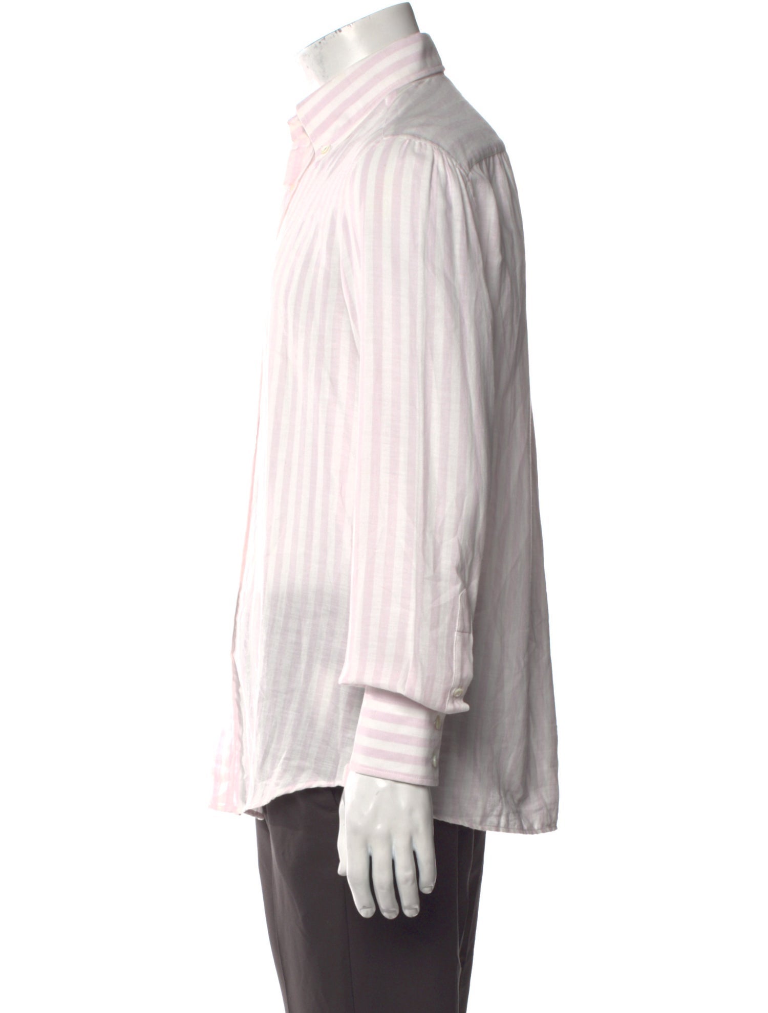 Brunello Cucinelli Striped Long Sleeve Shirt