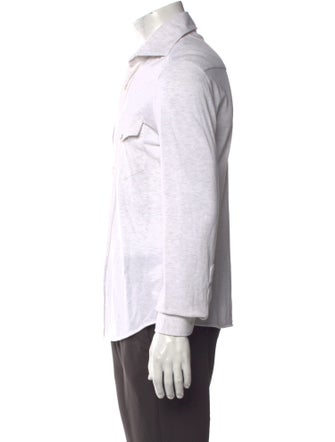 Brunello Cucinelli Striped Long Sleeve Dress Shirt