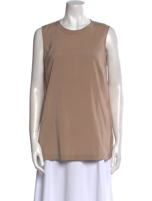 Brunello Cucinelli Silk Crew Neck Top
