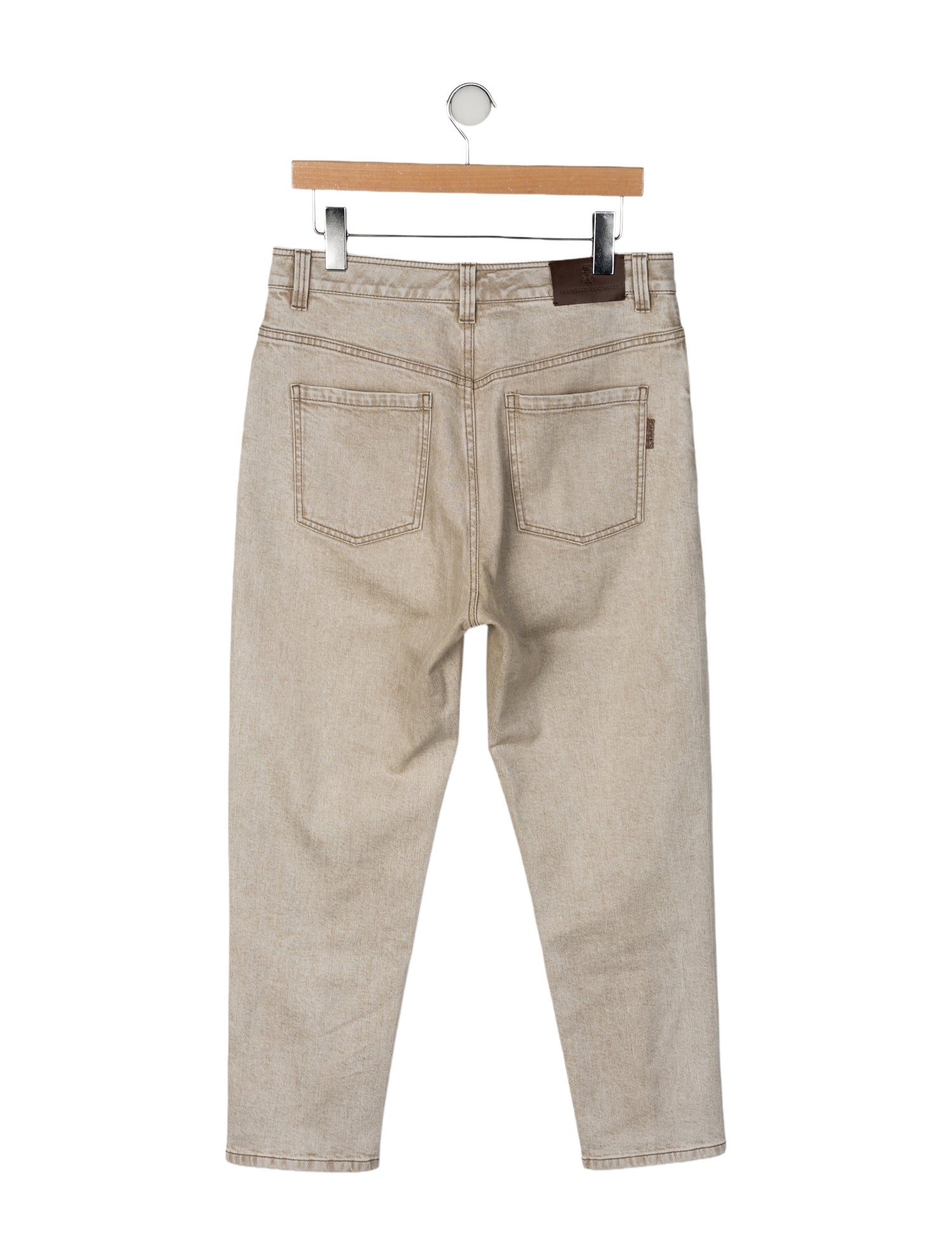 Brunello Cucinelli High-Rise Straight Leg Jeans