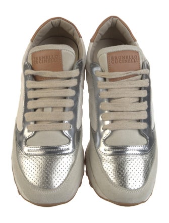 Brunello Cucinelli Monili Leather Sneakers