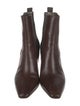 Brunello Cucinelli Leather Beaded Accents Chelsea Boots