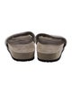 Brunello Cucinelli Suede Beaded Accents Slides