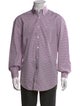 Brunello Cucinelli Plaid Print Long Sleeve Shirt